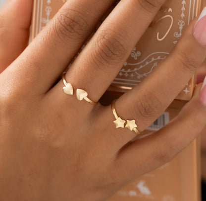 Anillo Corazones Ajustable