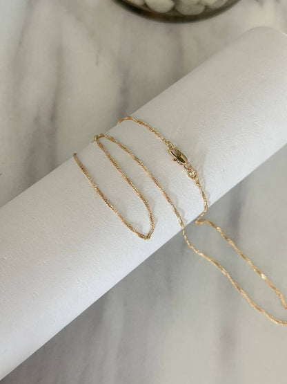 Cadena Singapur 1mm 50cm exclusive