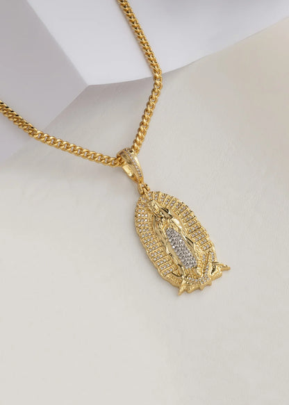 Dije Nuestra señora de guadalupe Circonias