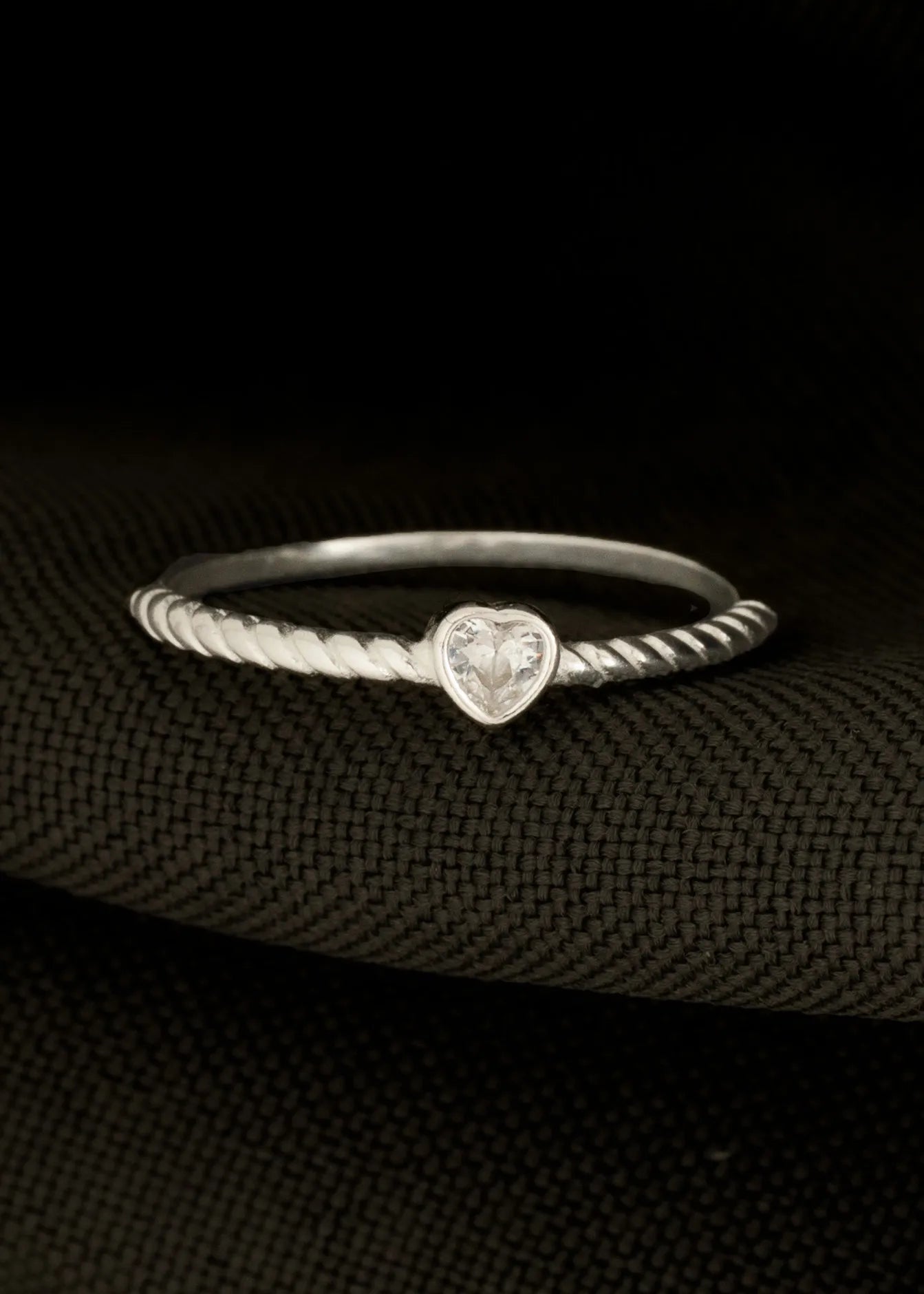 Anillo Little Heart Plata Ley 925