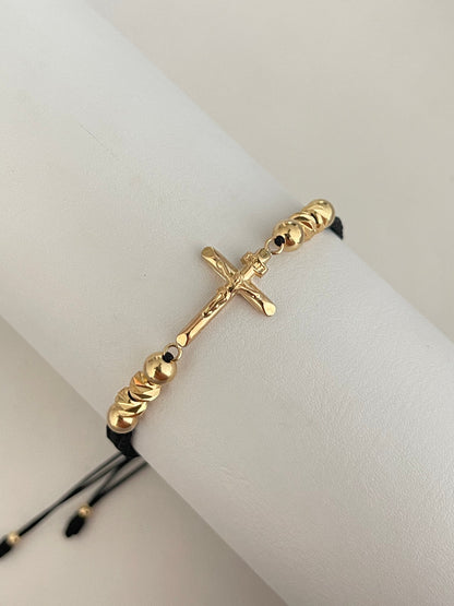 Pulsera cruz grande (5mm)