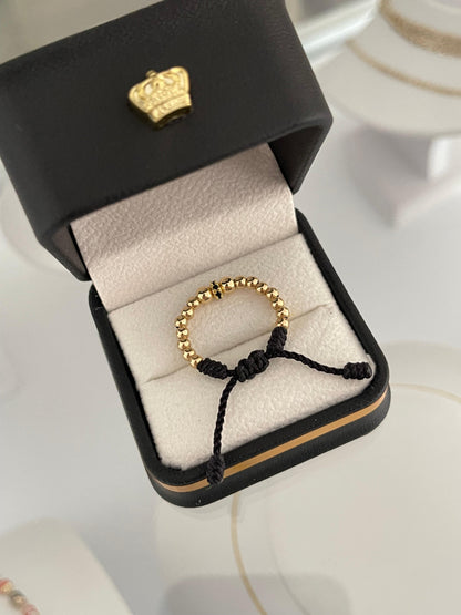 Anillo tejido circonia