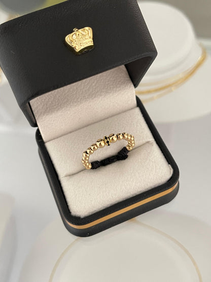 Anillo tejido circonia