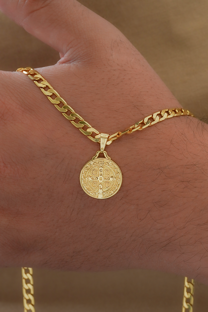 Dije medalla de san Benito