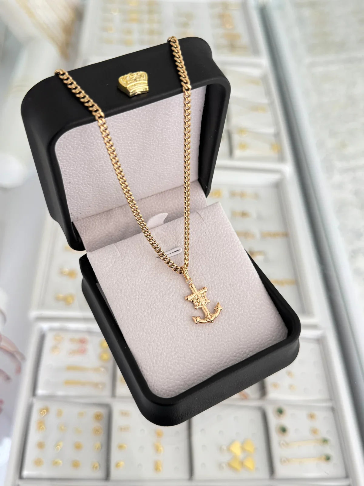 Cadena Cubana 2mm alta gama + dije ancla grande exclusive