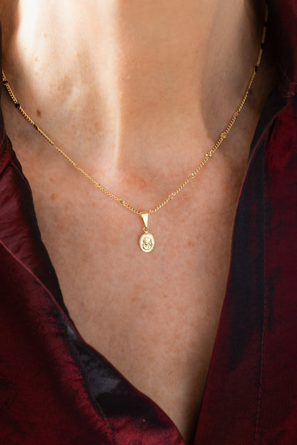 Cadena Cubana sol  ( 45cms ) + Dije Rostro Mini