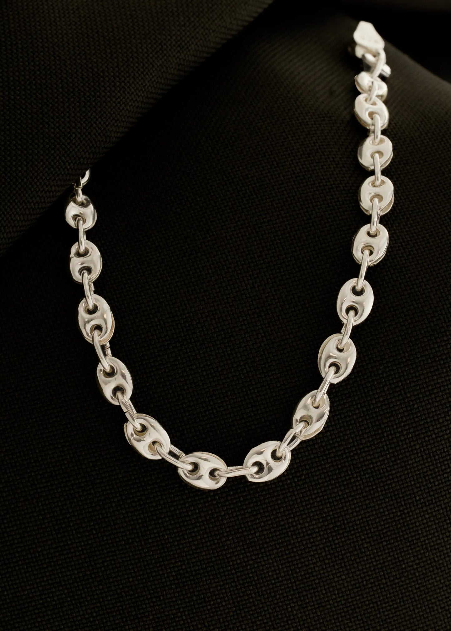 Pulsera Gcc 4 mm 19 Cms, plata ley 925
