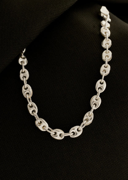 Pulsera Gcc 4 mm 19 Cms, plata ley 925