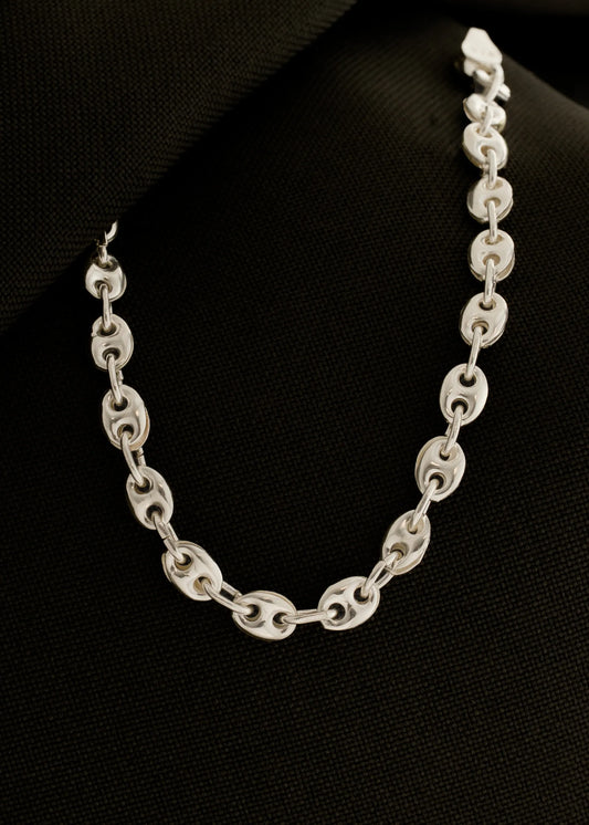 Pulsera Gcc 4 mm 19 Cms, plata ley 925