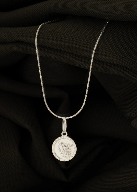 Dije San Miguel Arcangel 1,2 cms Plata Ley 925