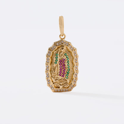 Dije Medalla de Guadalupe colores
