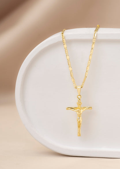 Cadena Escalera y Plana 65cms +  Dije Madero Pequeño