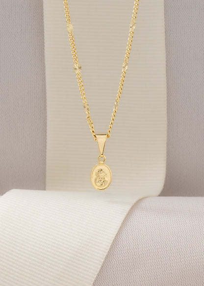 Cadena Cubana sol  ( 45cms ) + Dije Rostro Mini