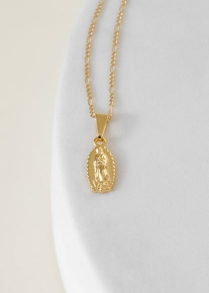 Cadena Carter 2mm Alta Gama (45cms) + Dije Guadalupe Finita