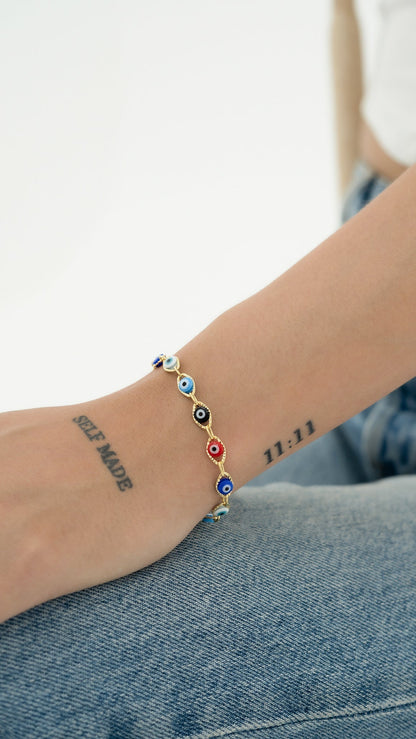 Esclava ojo turco multicolor