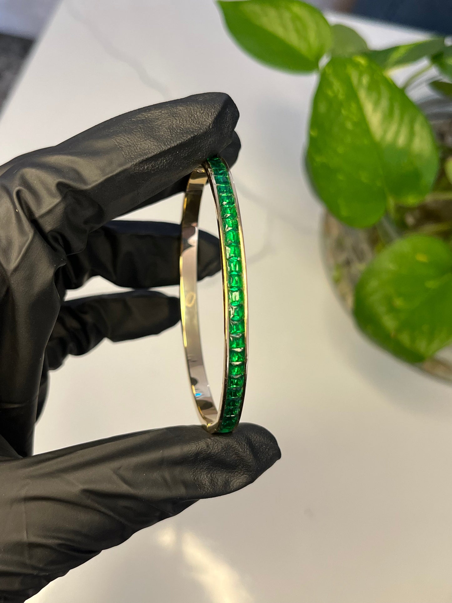 Brazalete Esmeralda Alta Gama