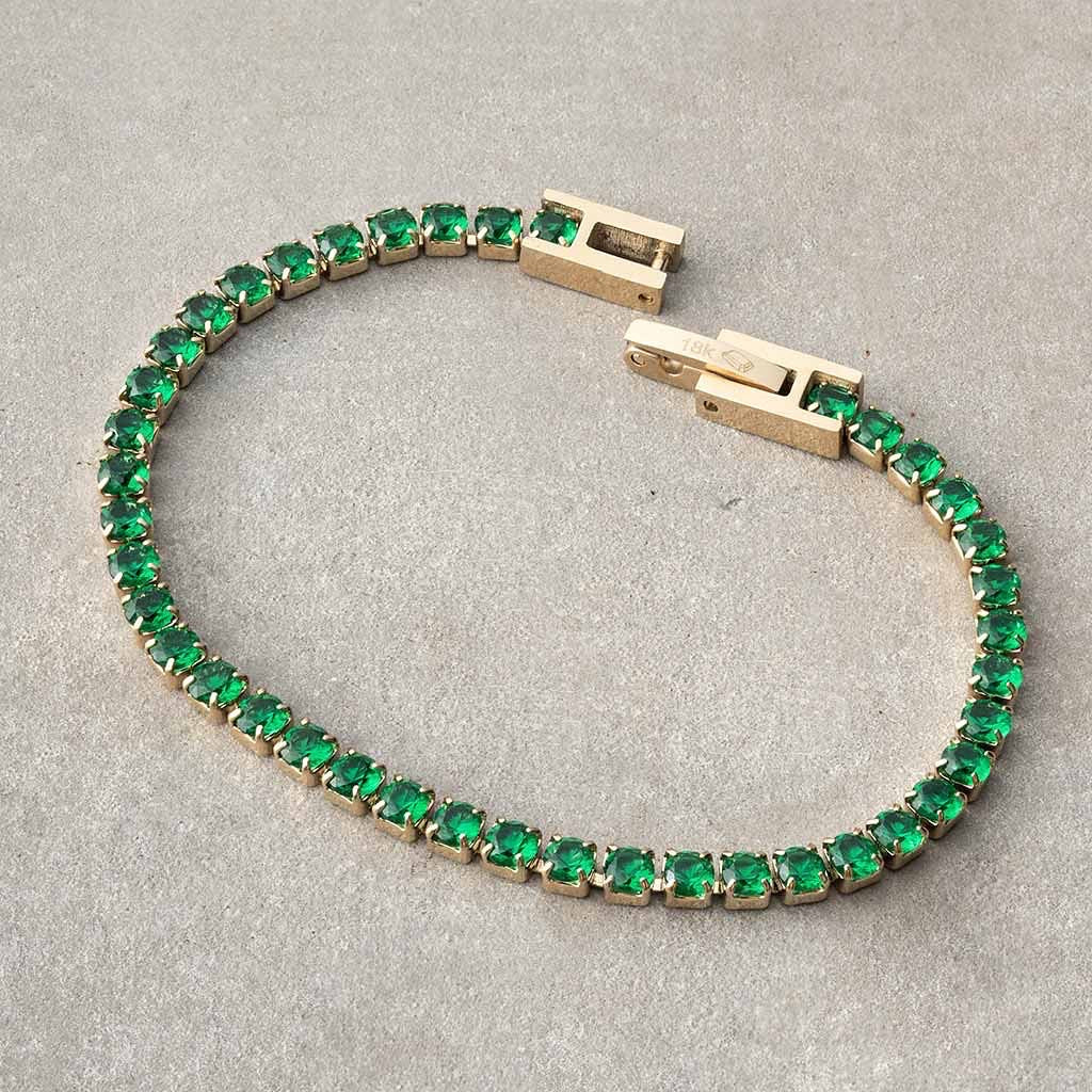 Esclava Tennis Verde Alta Gamma 20cm