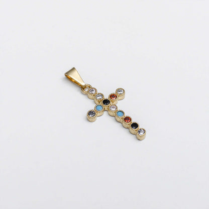 Dije Cruz verde-colors