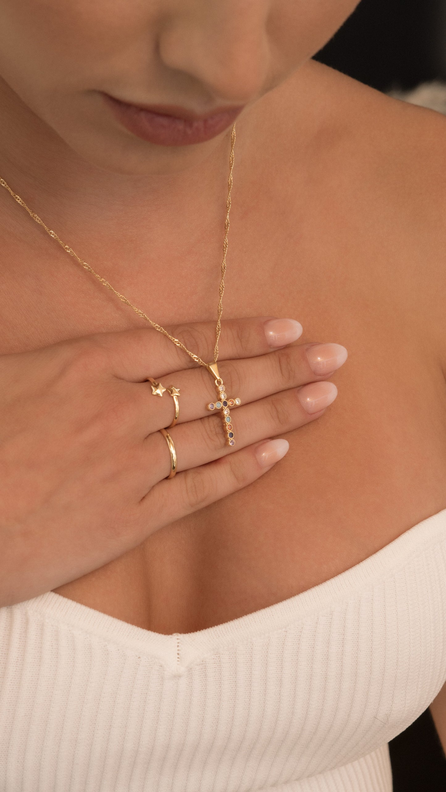 Dije Cruz verde-colors