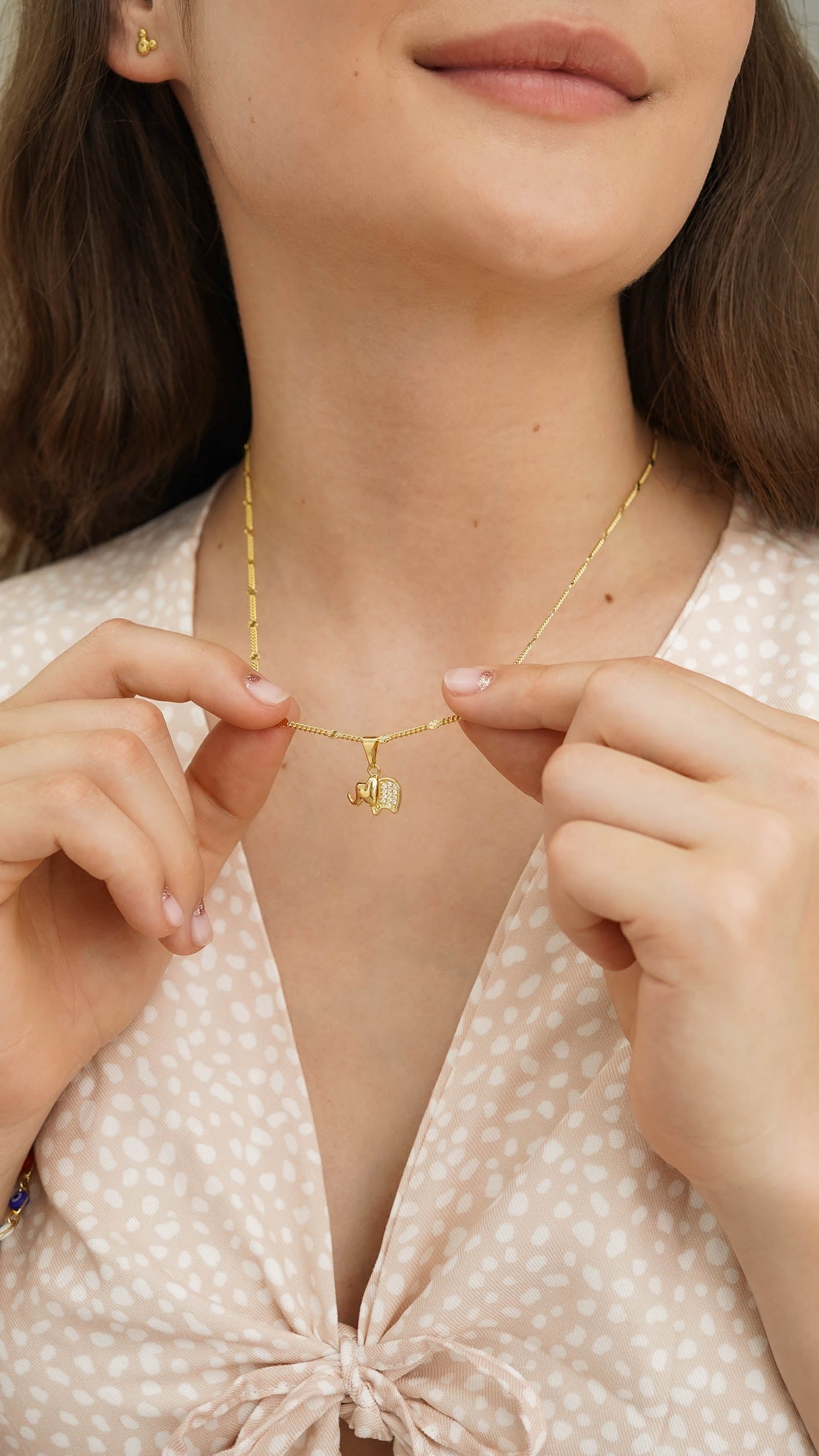 Cubana Sol 45 cm + Dije elefante con circonias