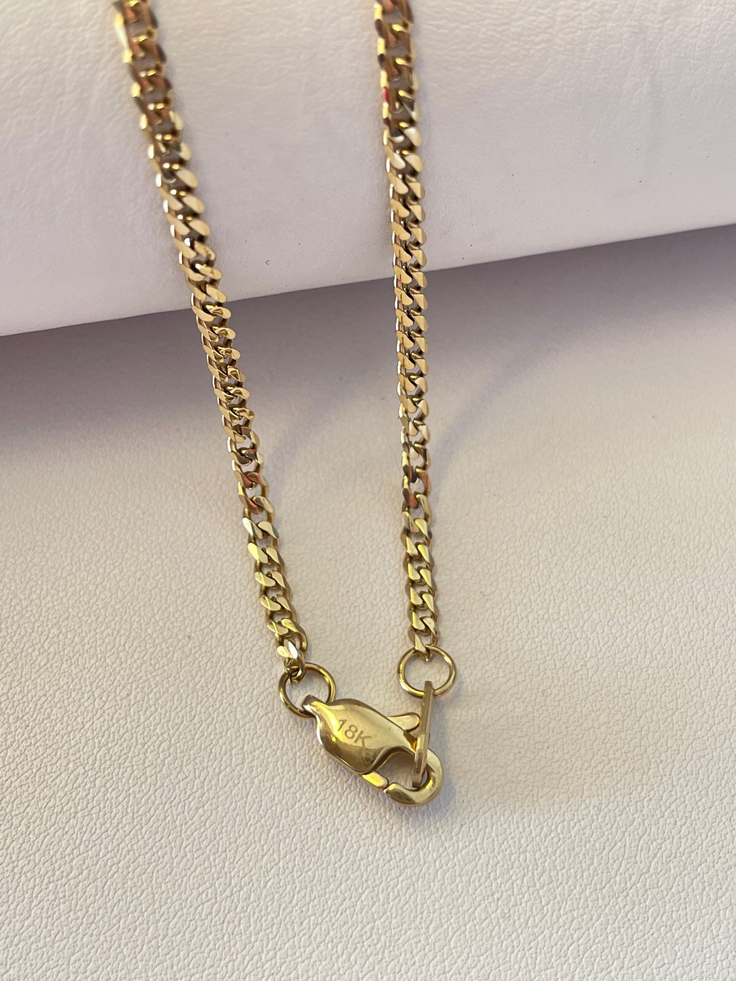 Tobillera Cubana 2mm Alta Gama ( 24.5 cms )