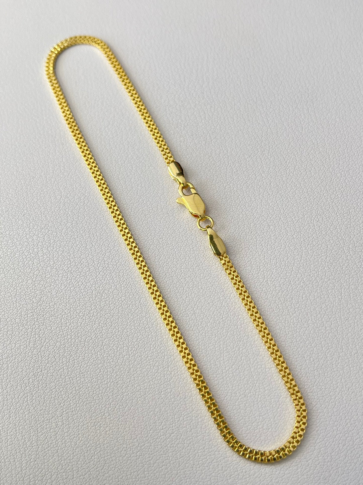 Tobillera Veneciana Doble Carril  ( 24.5 cms )