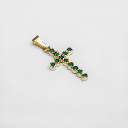 Dije Cruz verde-colors