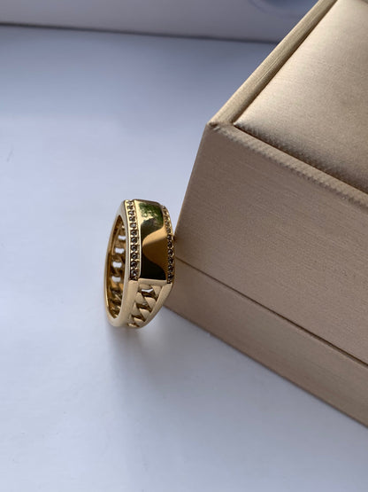 Anillo Cubano Placa alta gama