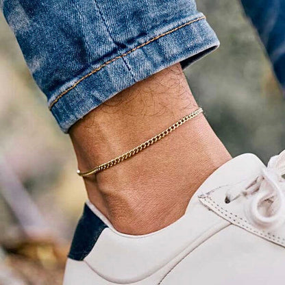 Tobillera Cubana 2mm Alta Gama ( 24.5 cms )