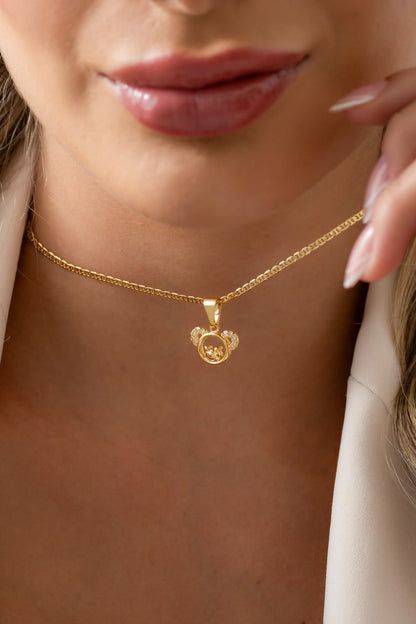 Cadena Escalera ( 45cms ) + Dije Lovely Bear